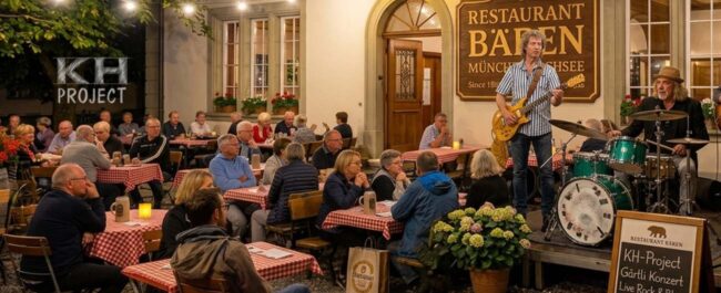 Freitags im Gärtli, Bären Buchsi, Bären Münchenbuchsee, Members, Musiker, KH Project, Rock & Blues, Küre Hauser, Schlagzeuger, Schlagzeug, Rock und Blues, heimische Musikszene, Band, Bern, Bühne, handgemachte Musik, Berner Rockmusik, Lindbergh, Ocean, No Problem, Roots 66 feat. Polo Hofer, Konzert, Jack Minnig, Gitarre, HUBER MINNIG, BMG Ariola, Country, R&R Oldies, Kuno Lauener, Büne Huber, Endo Anaconda, Schmidi Schmidhauser, René Eberhard, Bass, Grooves, E-Bass, Rolf LL Lüthi, Matthias Heimlicher, Vlada, Philipp Fankhauser, Rockustics, Tutti Matti, Magna Carta, Andy Maurer, Hanery Amman. Professor Miquel Rubio, Konservatorium Bern, AM Gitarren & Bass Schule, Tres Pesetas, Acoustic Latin Gitarren Trio, Van Dox, Rock Cover Band Copperhead, Folk Rock Miraval Bamboo Faya, Reggea um Peppe Claudio (the Wailers) Bonnie & the Groove Cats, Plüsch, Andreas Vollenweider, Mich Gerber, Bellamy Brothers, Kenny Moore (Tina Turner), Sandee, Andy Pupato, Junior Marvin, Bob Marley, Referenze, Kontakt, Galerie, Audio & Video, Events, Video/Audio, Logos & Bandfotos, Stageplan