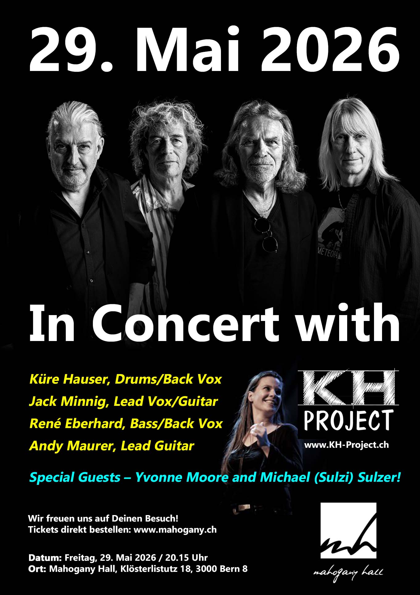 Members, Musiker, KH Project, Rock & Blues, Küre Hauser, Schlagzeuger, Schlagzeug, Rock und Blues, heimische Musikszene, Band, Bern, Bühne, handgemachte Musik, Berner Rockmusik, Lindbergh, Ocean, No Problem, Roots 66 feat. Polo Hofer, Konzert, Jack Minnig, Gitarre, HUBER MINNIG, BMG Ariola, Country, R&R Oldies, Kuno Lauener, Büne Huber, Endo Anaconda, Schmidi Schmidhauser, René Eberhard, Bass, Grooves, E-Bass, Rolf LL Lüthi, Matthias Heimlicher, Vlada, Philipp Fankhauser, Rockustics, Tutti Matti, Magna Carta, Andy Maurer, Hanery Amman. Professor Miquel Rubio, Konservatorium Bern, AM Gitarren & Bass Schule, Tres Pesetas, Acoustic Latin Gitarren Trio, Van Dox, Rock Cover Band Copperhead, Folk Rock Miraval Bamboo Faya, Reggea um Peppe Claudio (the Wailers) Bonnie & the Groove Cats, Plüsch, Andreas Vollenweider, Mich Gerber, Bellamy Brothers, Kenny Moore (Tina Turner), Sandee, Andy Pupato, Junior Marvin, Bob Marley, Referenze, Kontakt, Galerie, Audio & Video, Events, Video/Audio, Logos & Bandfotos, Stageplan
