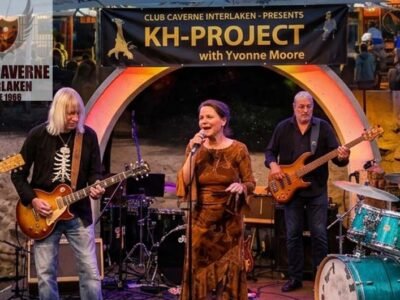 Club Caverne in Matten, Club Caverne, Club Caverne Interlaken, Parkhotel, Matten bei Interlaken, Members, Musiker, KH Project, Rock & Blues, Schlagzeuger, Schlagzeug, Rock und Blues, heimische Musikszene, Band, Bern, Bühne, handgemachte Musik, Berner Rockmusik, Yvonne Moore, Küre Hause, Jack Minnig, Andy Maurer, René Eberhard, Yvonne Moore, Live, Live-Gig,